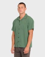 Victoria Vacay Short Sleeve Woven Shirt - Sea Spray - Image 4