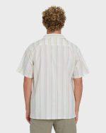 Victoria Vacay Short Sleeve Woven Shirt - White Sand - Image 3