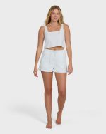 Wanderer Seersucker Stripe Woven Shorts - Clearwater - Image 4