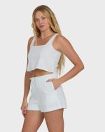 Wanderer Seersucker Stripe Woven Shorts - Clearwater - Image 3