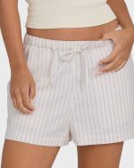 Wanderer Lilac Stripe Woven Shorts - Vintage Violet - Image 5