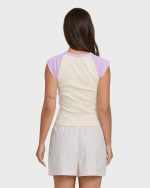 Wanderer Lilac Stripe Woven Shorts - Vintage Violet - Image 2