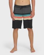 All Day Stripe Pro Performance 20" Boardshorts - Black