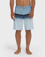 All Day Stripe Pro Performance 20" Boardshorts - Blue Fog
