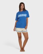 Somewhere Close Short Sleeve Knit T-Shirt - True Blue - Image 4