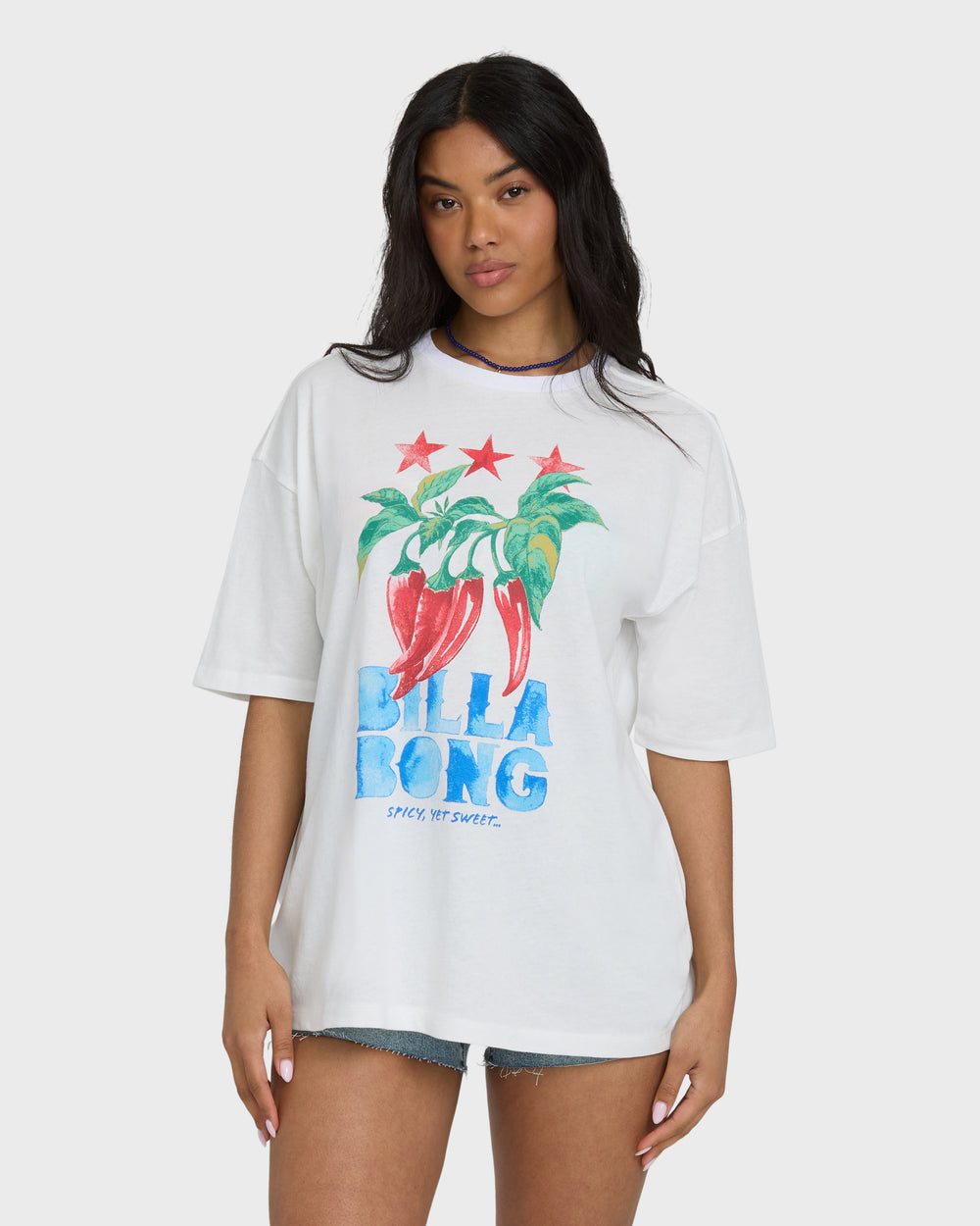 BL000527W_SCS1_OM-F.jpg Freshest Pick Short Sleeve Knit T-Shirt - Salt Crystal - Image 1