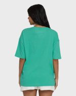 Summer Heat Short Sleeve Knit Graphic T-Shirt - Green Tropics - Image 2