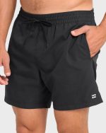 All Day Laybacks 16" Swim Trunks - Black - Image 5