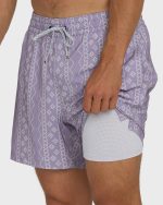 Lineup Laybacks 16" Trunks - Purple Ash - Image 6