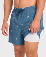 Lineup Laybacks 16" Swim Trunks - Real Teal - Image 6