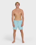 Lineup Solid Layback 16" Trunks - Dusty Blue - Image 4