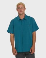 A/Div Surftrek Transit Short Sleeve Woven Shirt - Tropical Teal