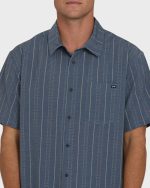 A/Div Surftrek Transit Short Sleeve Woven Shirt - True Navy - Image 5