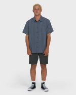 A/Div Surftrek Transit Short Sleeve Woven Shirt - True Navy - Image 4