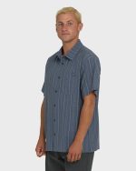 A/Div Surftrek Transit Short Sleeve Woven Shirt - True Navy - Image 3