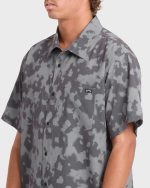 Adventure Division Surftrek Perforated Short Sleeve Woven Shirt - Black - Image 5