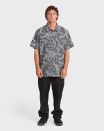 Adventure Division Surftrek Perforated Short Sleeve Woven Shirt - Black - Image 3