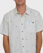 A/Div Surftrek Perforated Short Sleeve Woven Shirt - Oatmeal - Image 5