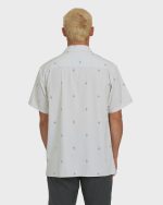 A/Div Surftrek Perforated Short Sleeve Woven Shirt - Oatmeal - Image 2