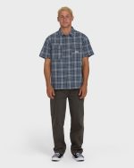 Bad Dog Short Sleeve Woven Shirt - Dark Denim - Image 4