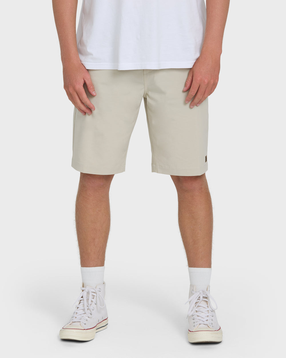 BL000548M_OAT1_OM-F.jpg Crossfire Submersible 21" Hybrid Shorts - Oatmeal - Image 1