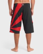 A.I. Rising Sun Pro 22" Boardshorts - Black/Red - Image 2