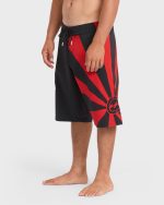 A.I. Rising Sun Pro 22" Boardshorts - Black/Red - Image 6