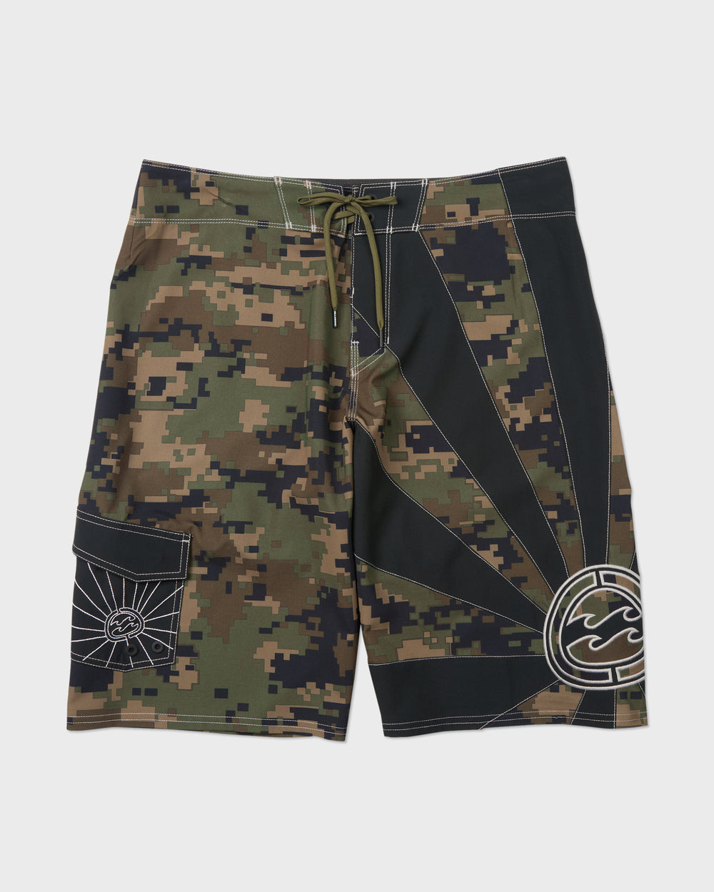 BL000551M_DOL_01.jpg A.I. Rising Sun Pro 22" Boardshorts - Dark Olive - Image 1
