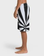 A.I. Rising Sun Pro 22" Boardshorts - Black/White - Image 4