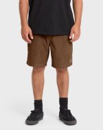 De La Cruz Cord 18" Amphibian Hybrid Shorts - Sepia