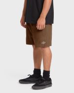 De La Cruz Cord 18" Amphibian Hybrid Shorts - Sepia - Image 4