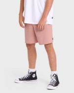Crossfire Elastic Wave Washed 18" Amphibian Hybrid Shorts - Ash Rose - Image 4
