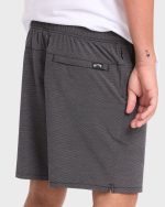 Crossfire Elastic Wave Washed 18" Amphibian Hybrid Shorts - Black - Image 5