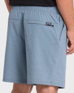 Crossfire Elastic Wave Washed 18" Amphibian Hybrid Shorts - China Blue - Image 5