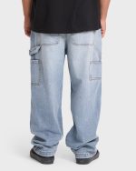 Bad Dog Carpenter Pants - Bleached Blue Wash - Image 2