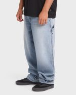 Bad Dog Carpenter Pants - Bleached Blue Wash - Image 4
