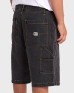 Bad Dog Workwear Denim Shorts - Black Wash - Image 5