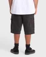 Bad Dog Workwear Denim Shorts - Black Wash - Image 2