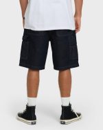 Bad Dog 22" Denim Shorts - Dark Denim - Image 2