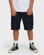Bad Dog 22" Denim Shorts - Dark Denim