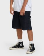 Bad Dog 22" Denim Shorts - Dark Denim - Image 3