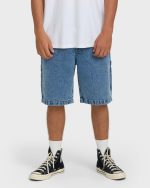 Bad Dog 22" Denim Shorts - Faded Denim
