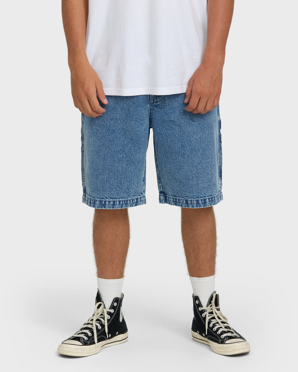 BL000558M_FDD1_OM-F.jpg Bad Dog 22" Denim Shorts - Faded Denim - Image 1