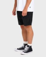 Larry Layback Corduroy Shorts - Black - Image 4