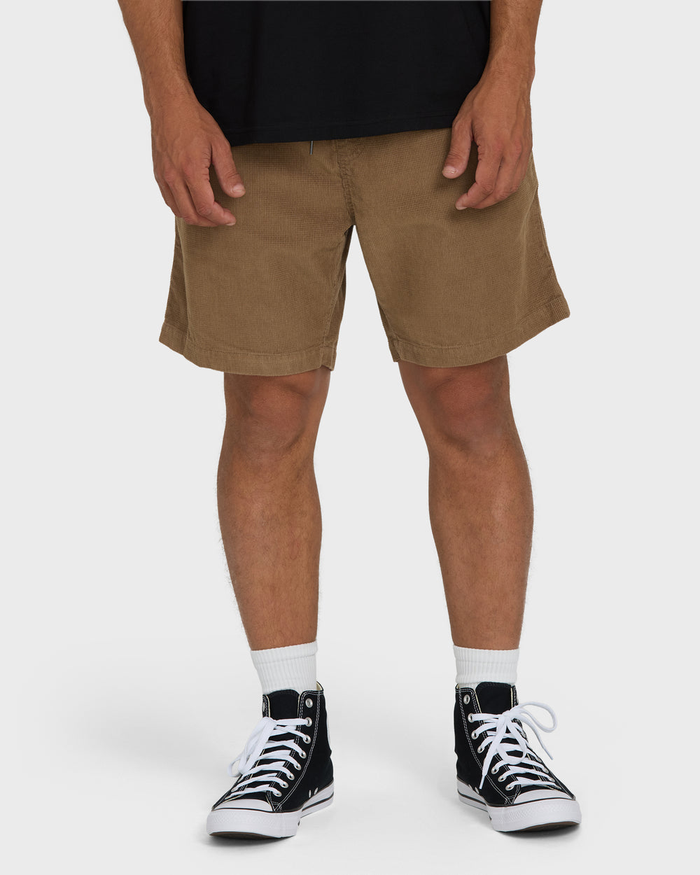 BL000560M_VIK_OM-F.jpg Larry Layback 17" Corduroy Shorts - Vintage Khaki - Image 1