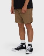 Larry Layback 17" Corduroy Shorts - Vintage Khaki - Image 4