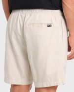 San O Layback Linen Shorts - Oatmeal Heather - Image 6