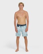 True North Garage Lo Tide 18" Boardshorts - Blue Fog - Image 4