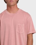 Essential Wave Washed Premium Short Sleeve Pocket Tee - Ash Rose - Image 5