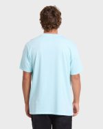 Essential Wave Washed Premium Short Sleeve Pocket Tee - Coastal Blue - Image 2